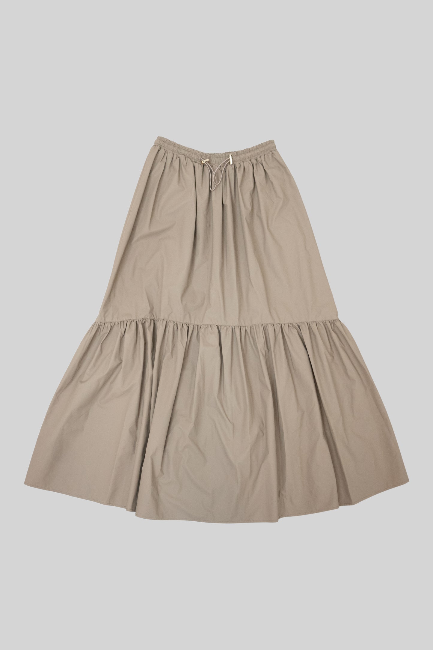 Leather-like Tiered Skirt