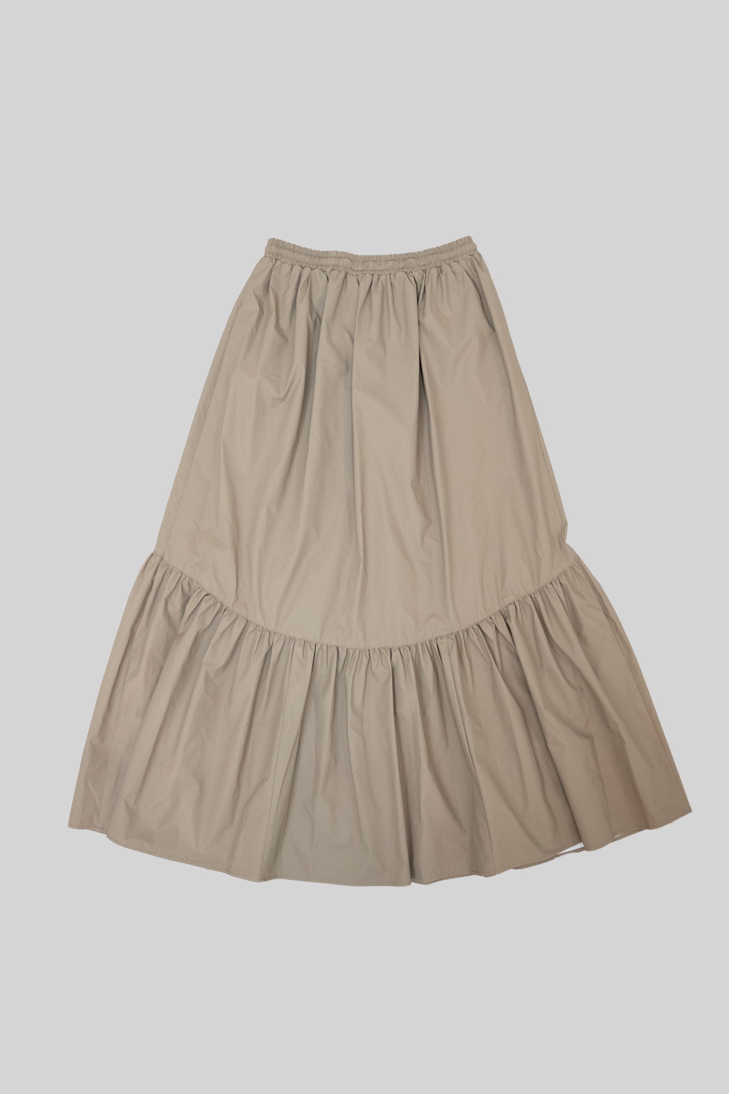 Leather-like Tiered Skirt