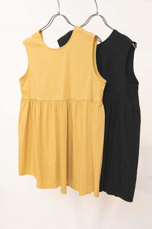 Back ribbon sleeveless tunic