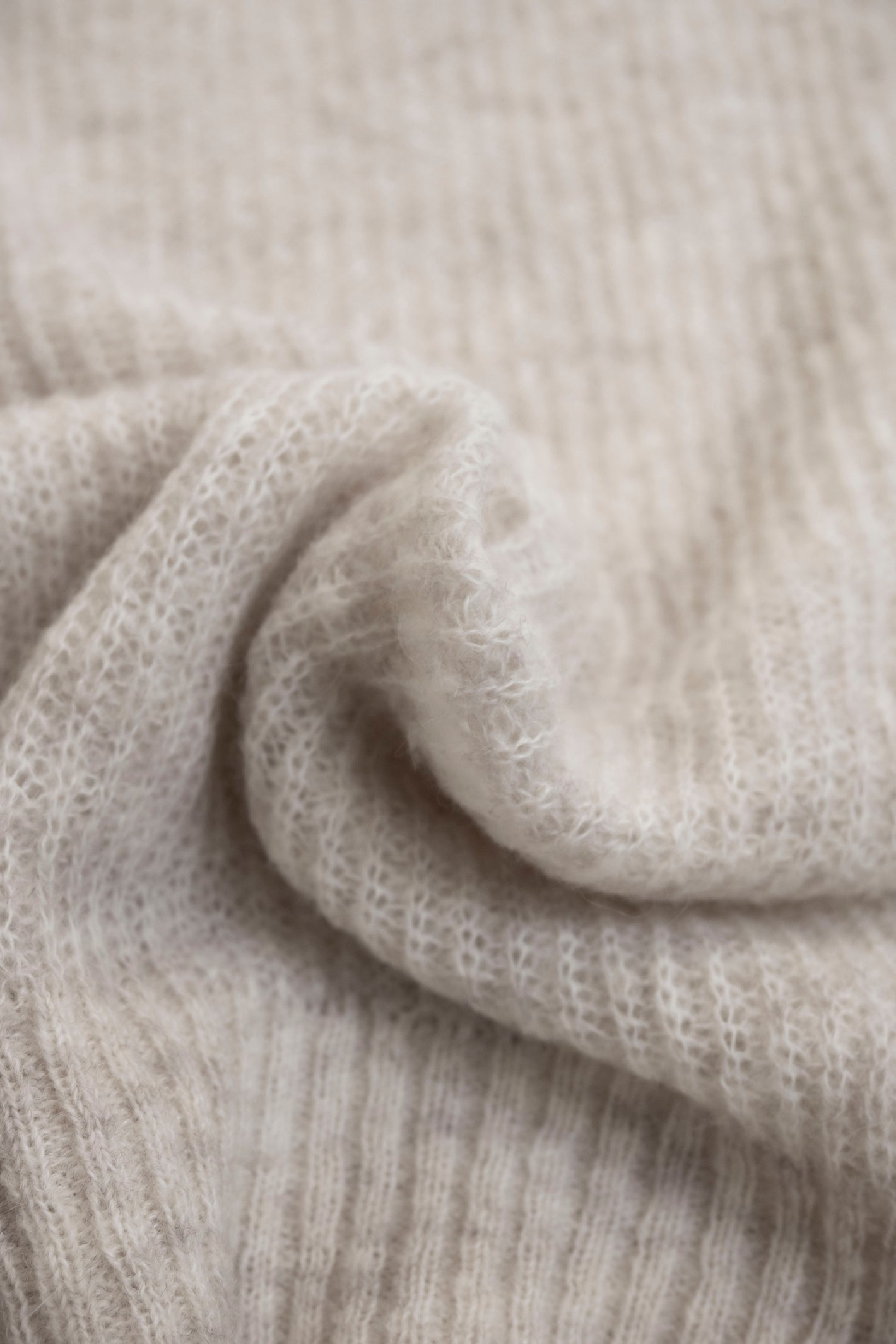 mohair blend sheer knit