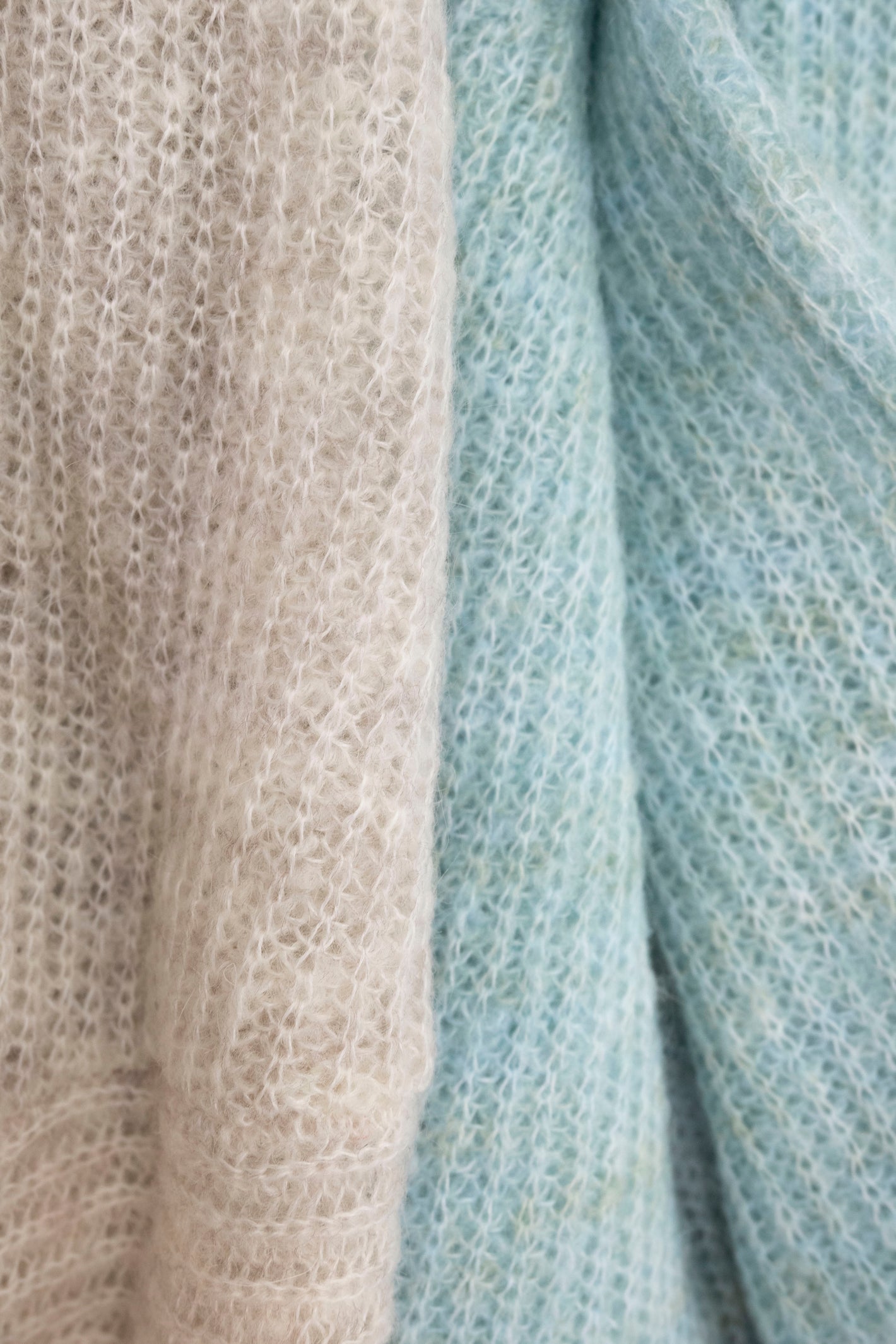 mohair blend sheer knit