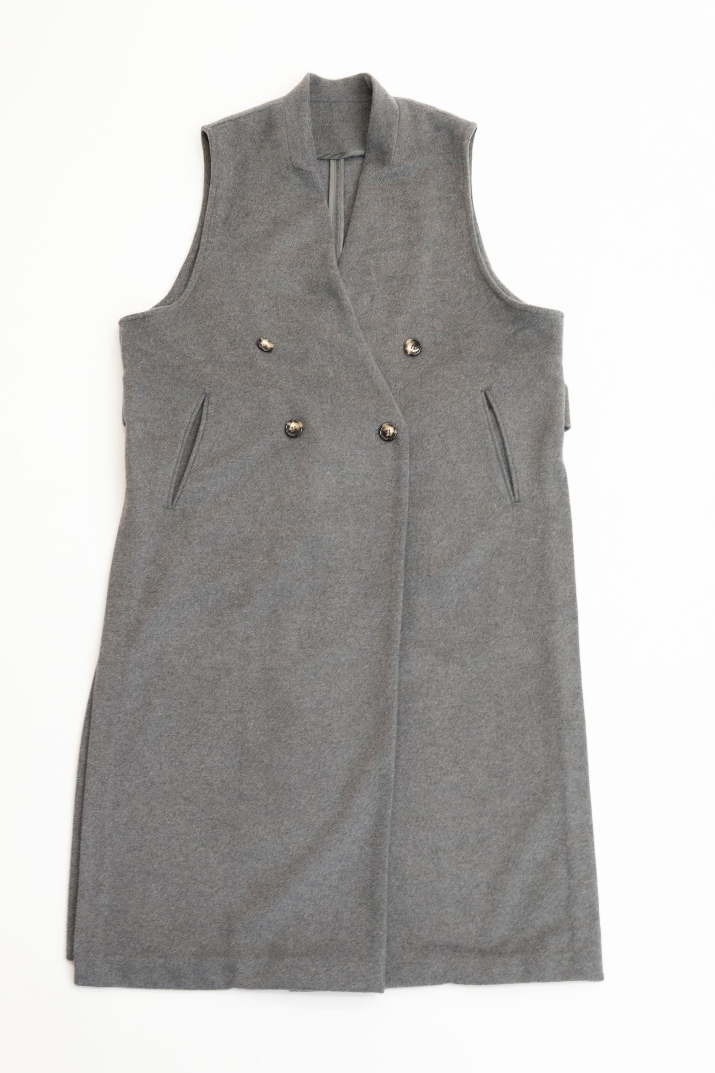 melton long gilet