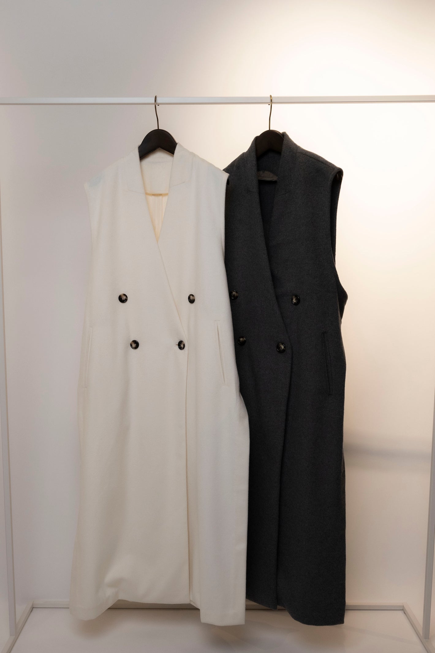 melton long gilet