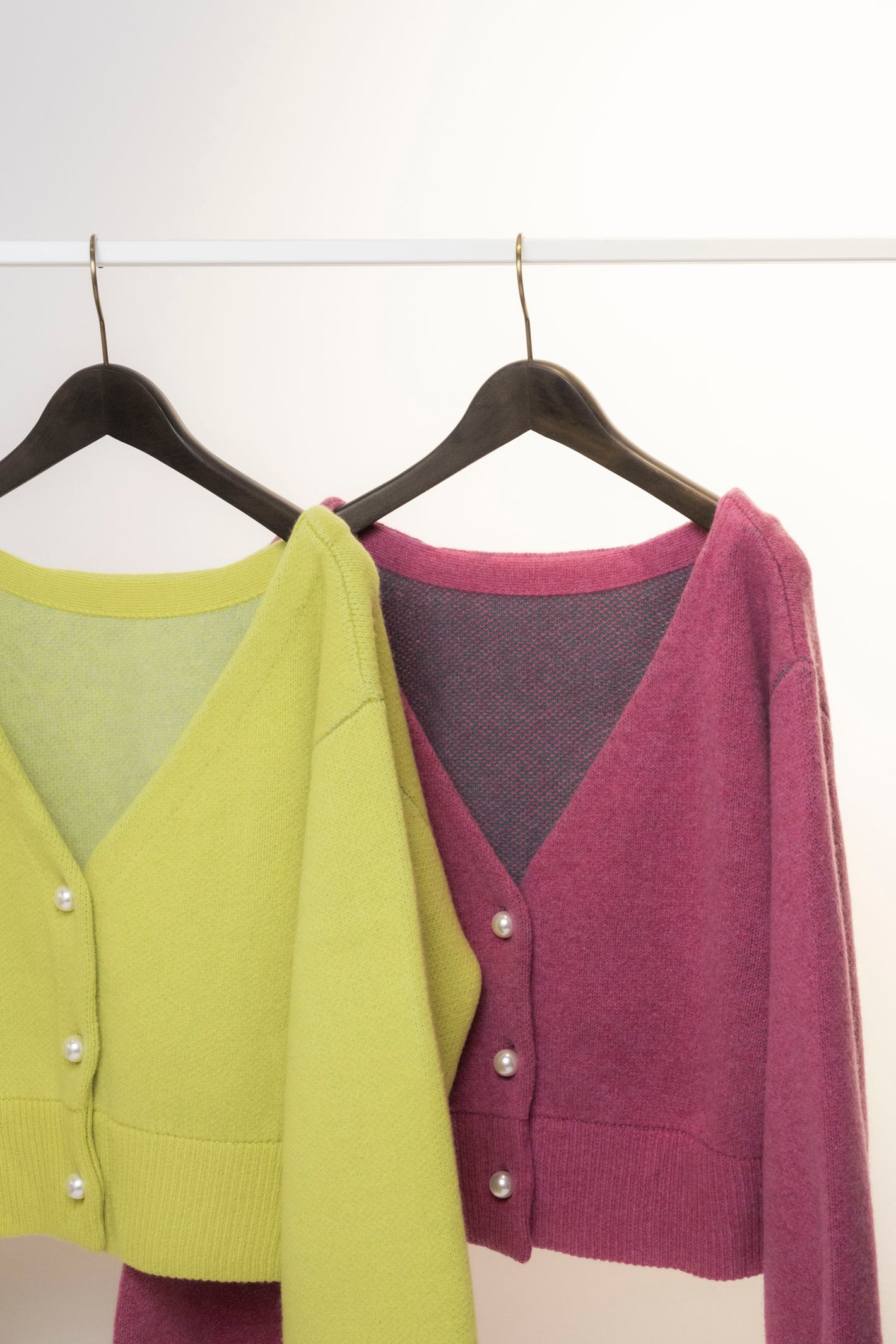 W-Jacquard 2way knit cardigan