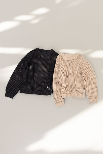 Dry touch mesh knit