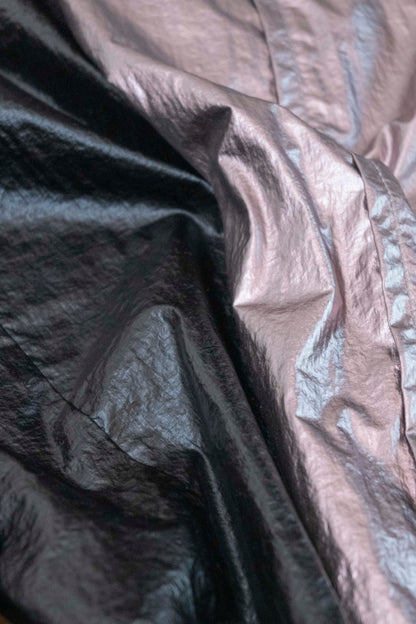 METALLIC TAFFETA PANTS