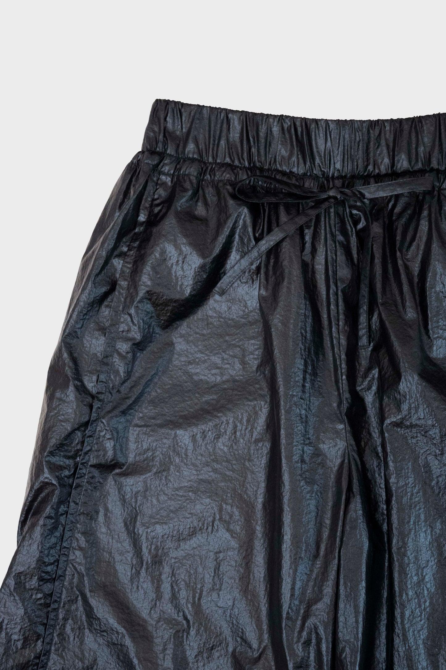 METALLIC TAFFETA PANTS