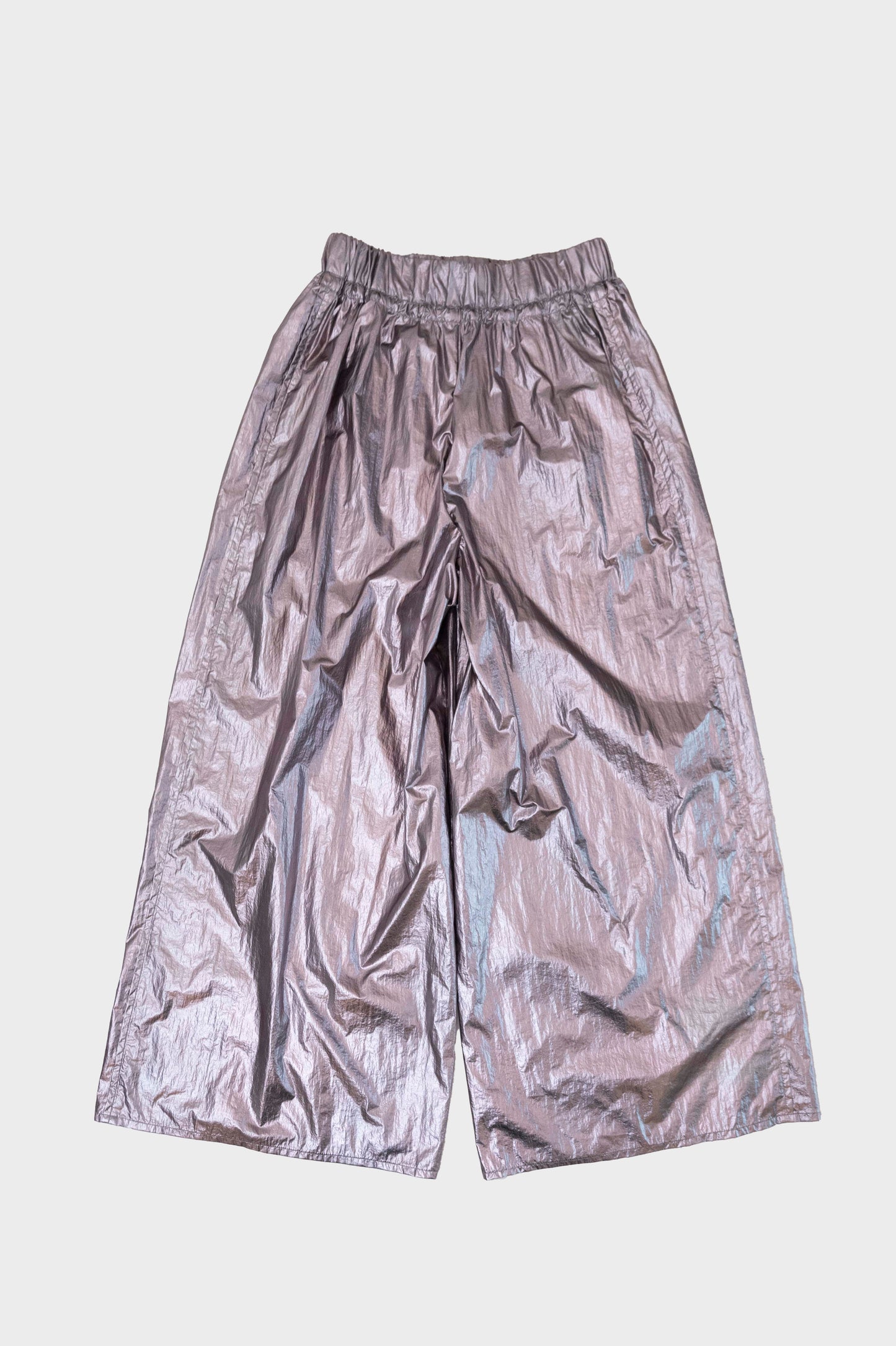 METALLIC TAFFETA PANTS