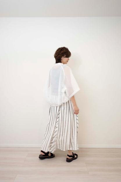 Bias Switching Stripe Skirt