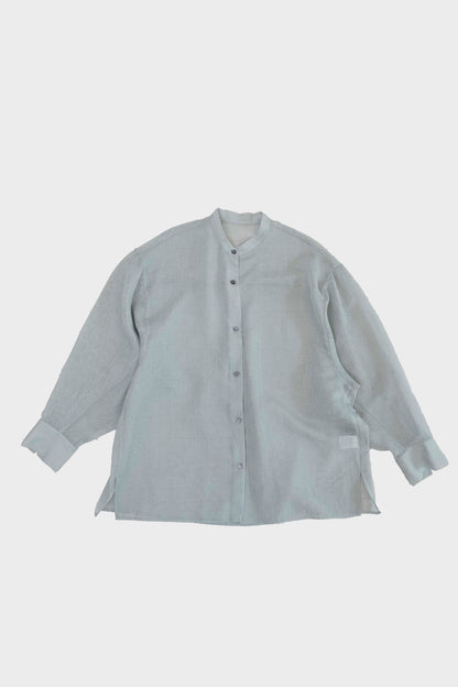 Airy band collar shirts