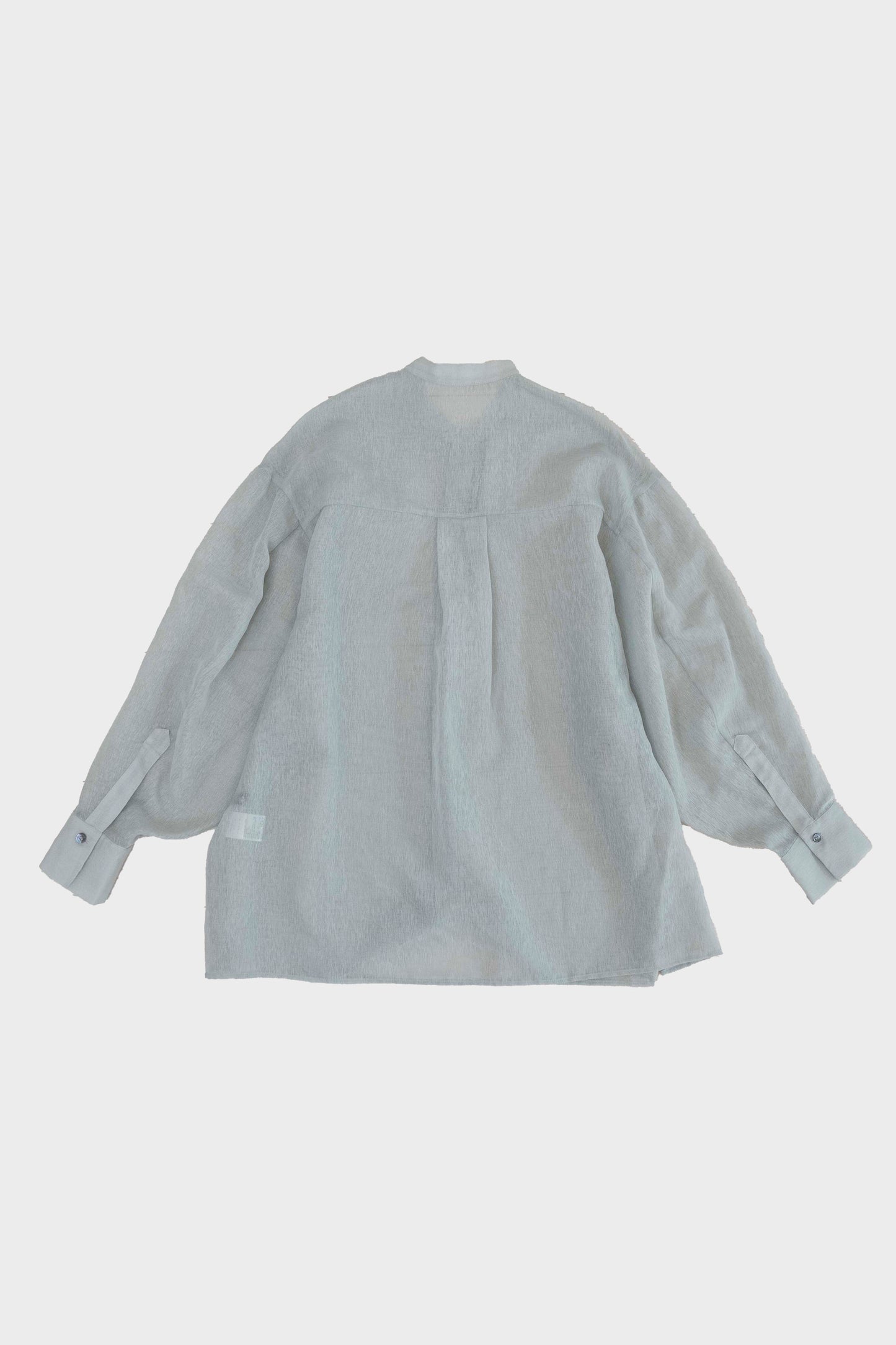 Airy band collar shirts