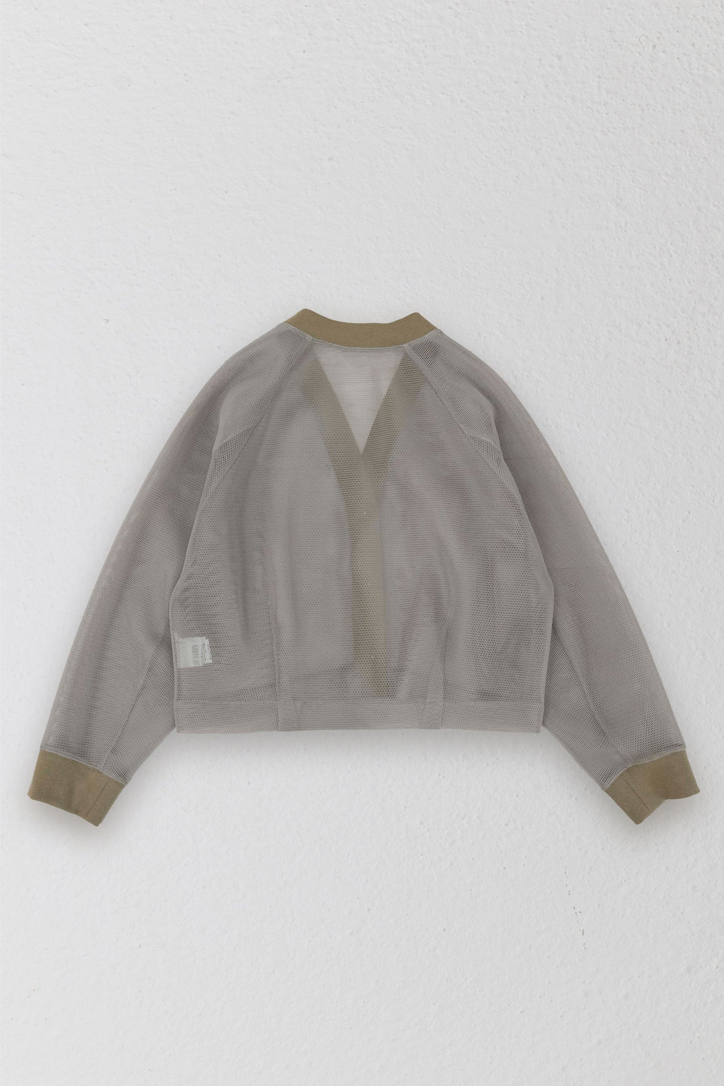 W-Face mesh cardigan