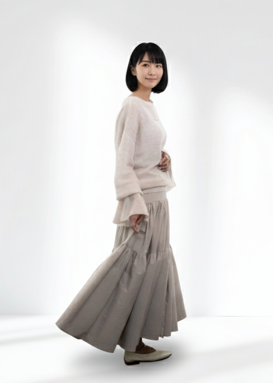 mohair blend sheer knit