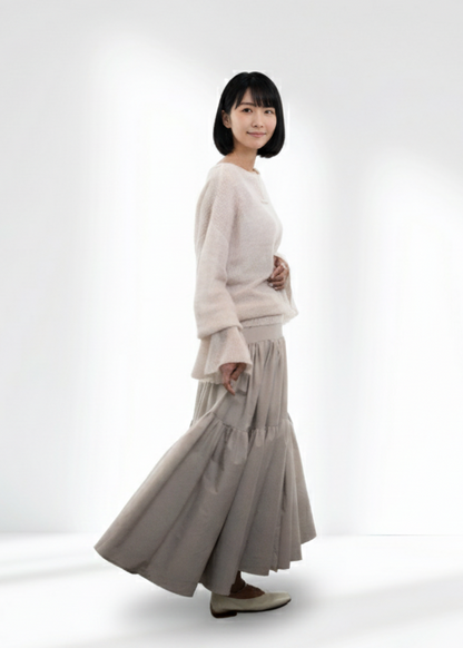 mohair blend sheer knit