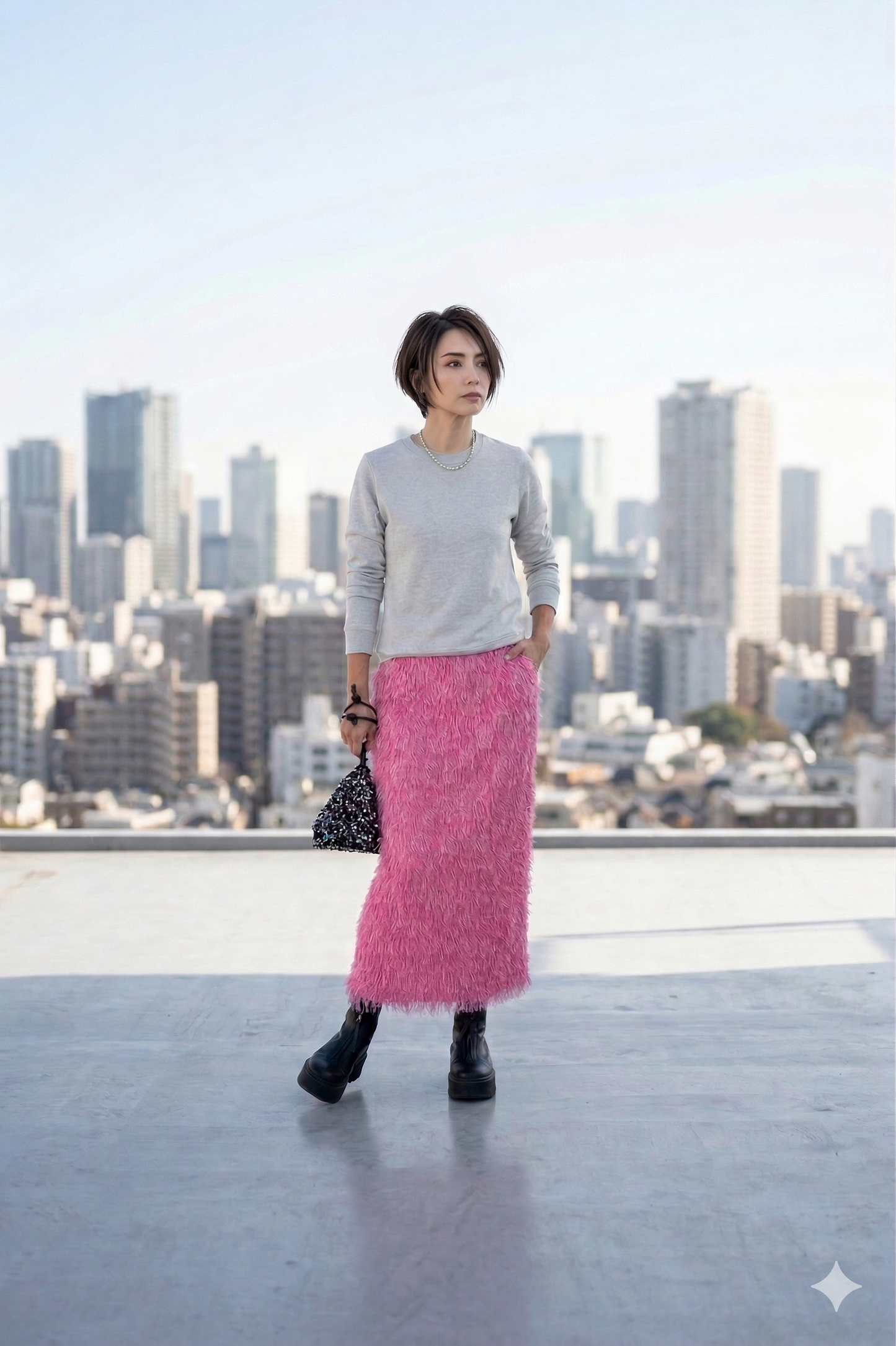 Fringe I-Line Skirt