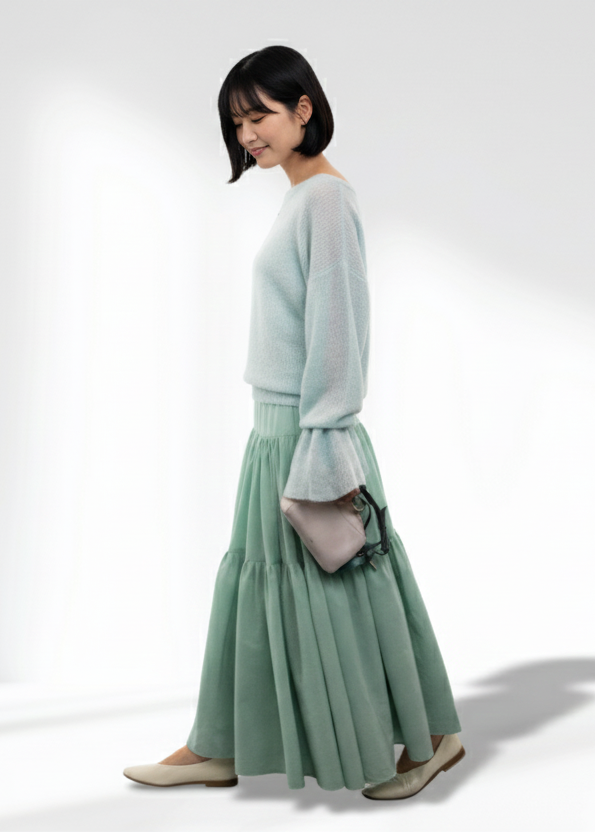 mohair blend sheer knit