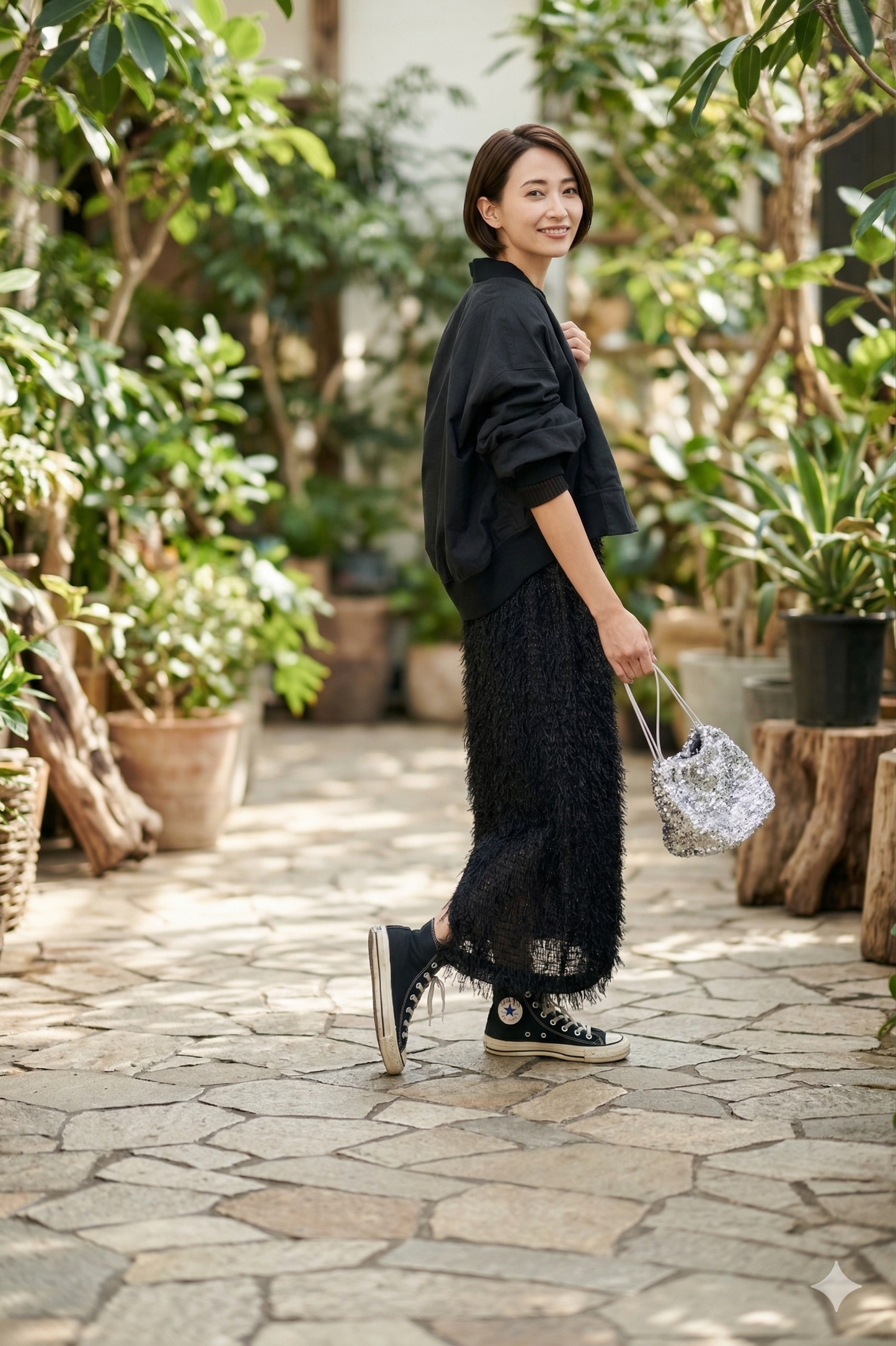 Fringe I-Line Skirt