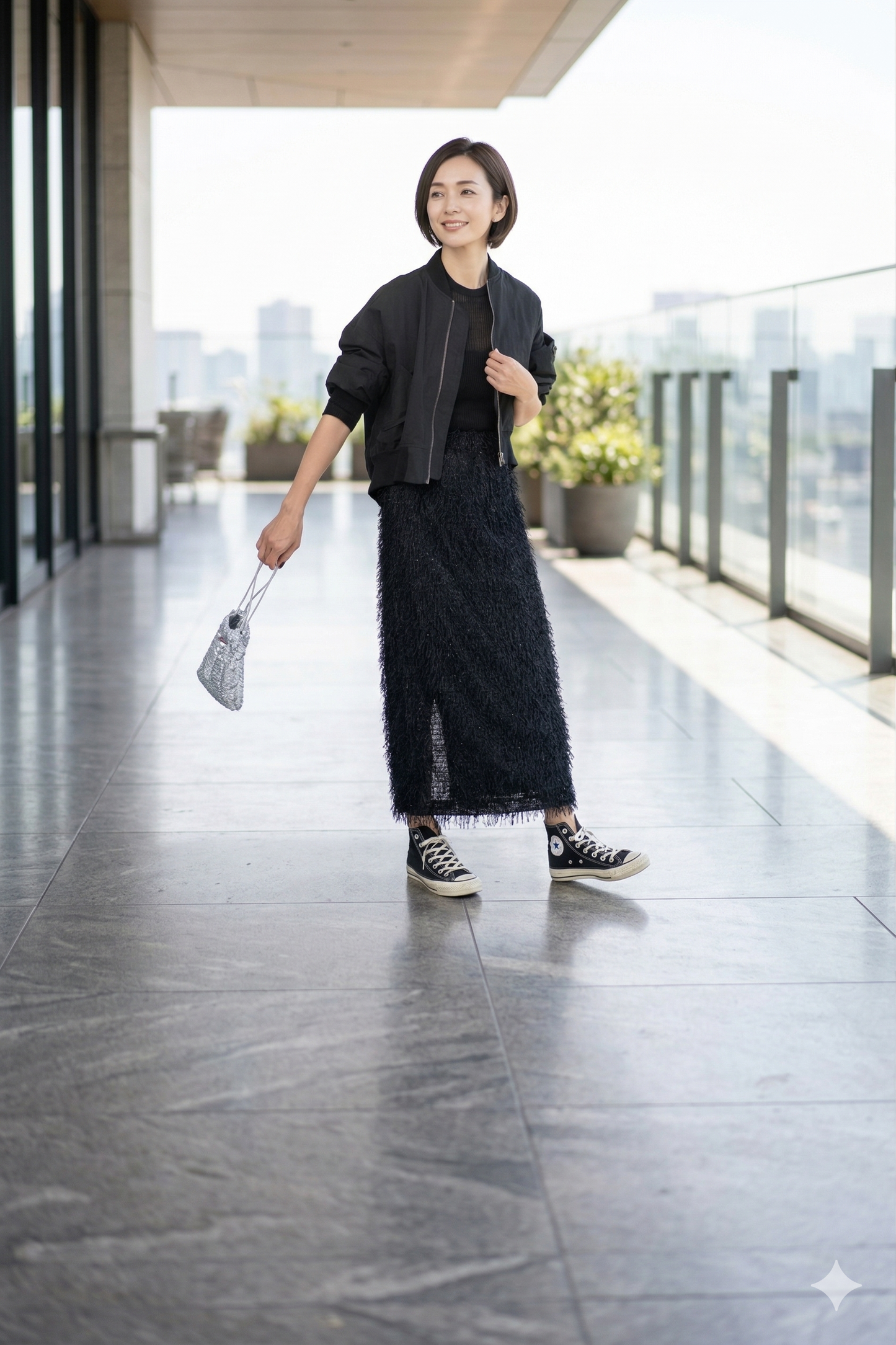 Fringe I-Line Skirt