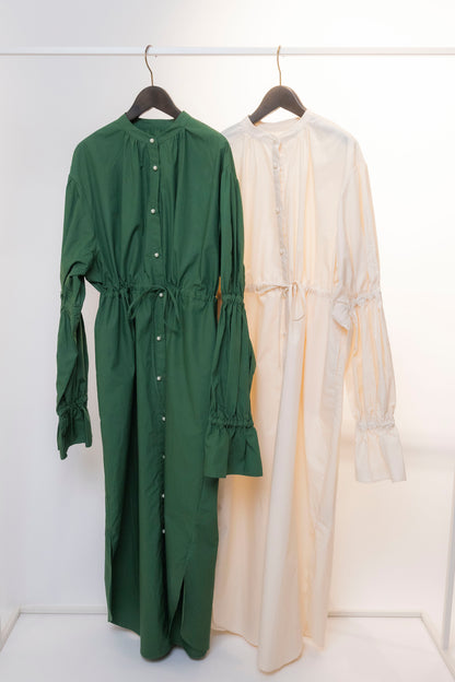 volume sleeve shirt  dress　