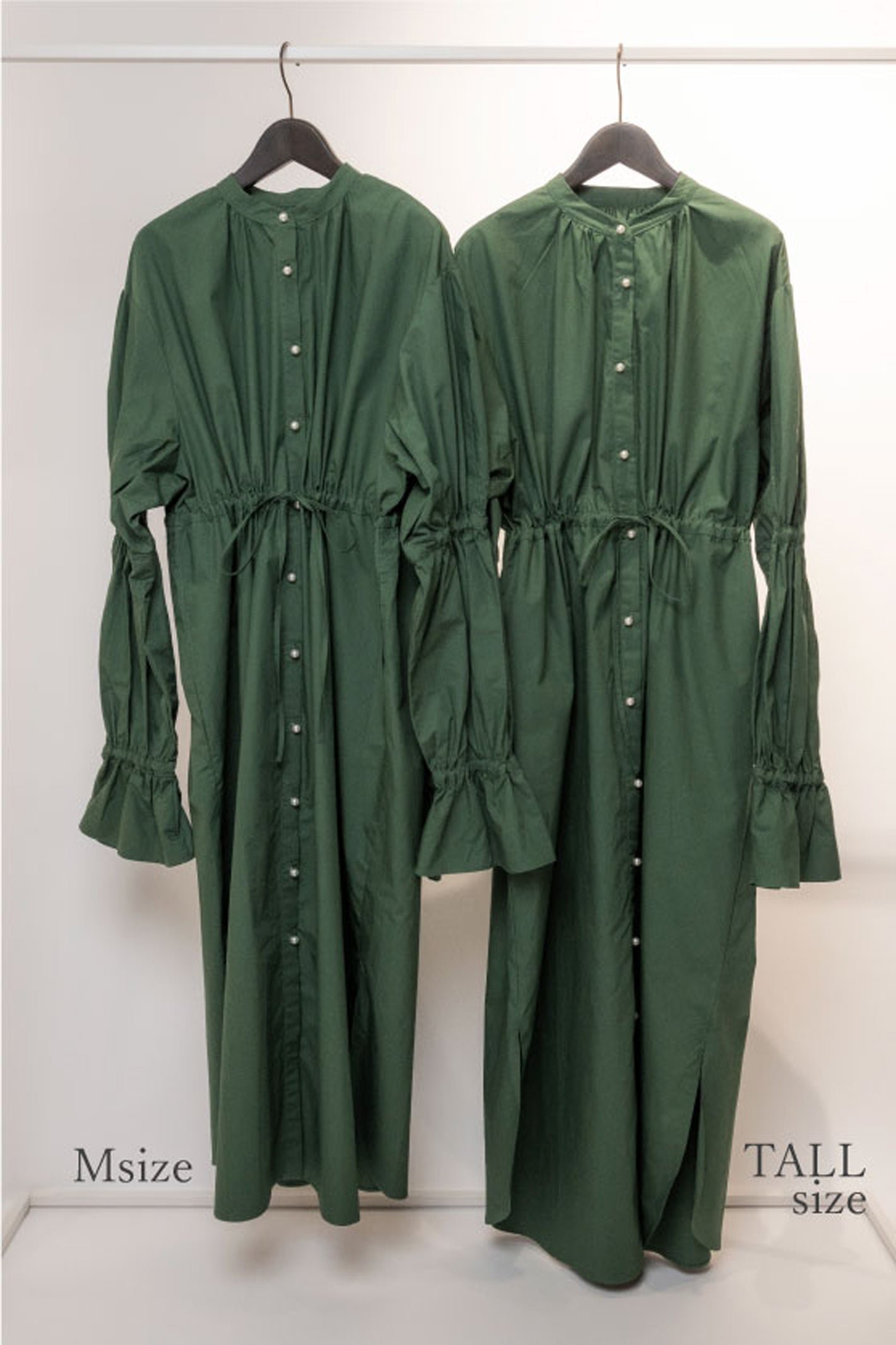 volume sleeve shirt  dress　