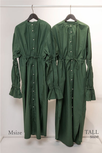 volume sleeve shirt  dress　